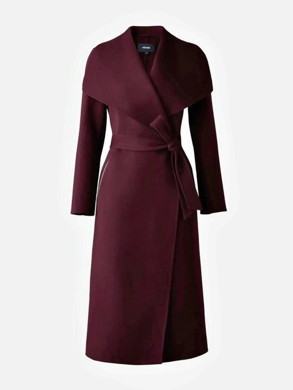 Maje Brown Wrap Trench Coat Like New